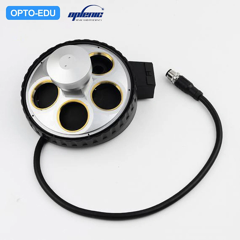 [Electric Objective Lens Turret] OPLENIC® Five-hole Electric Objective Lens Converter M32 Thread (Pintinicon LV-NU5AC) LV-NU5AC